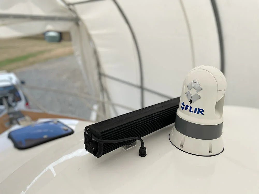 FLIR M232 Thermal Camera Install on White Pointer - East Coast Marine Electronics 