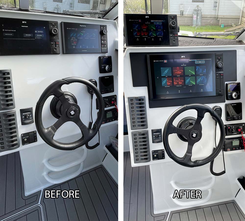 Raymarine Axiom Pro2 16" Upgrade on Innovision 707 - East Coast Marine Electronics 