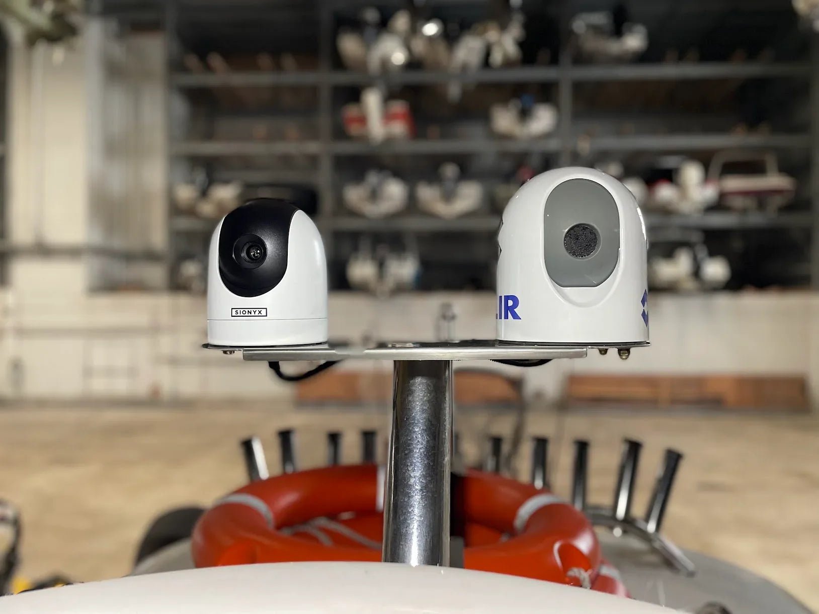 Sionyx Nightwave camera installation on a Rayglass 2800 boat, Tauranga, NZ. - East Coast Marine Electronics 