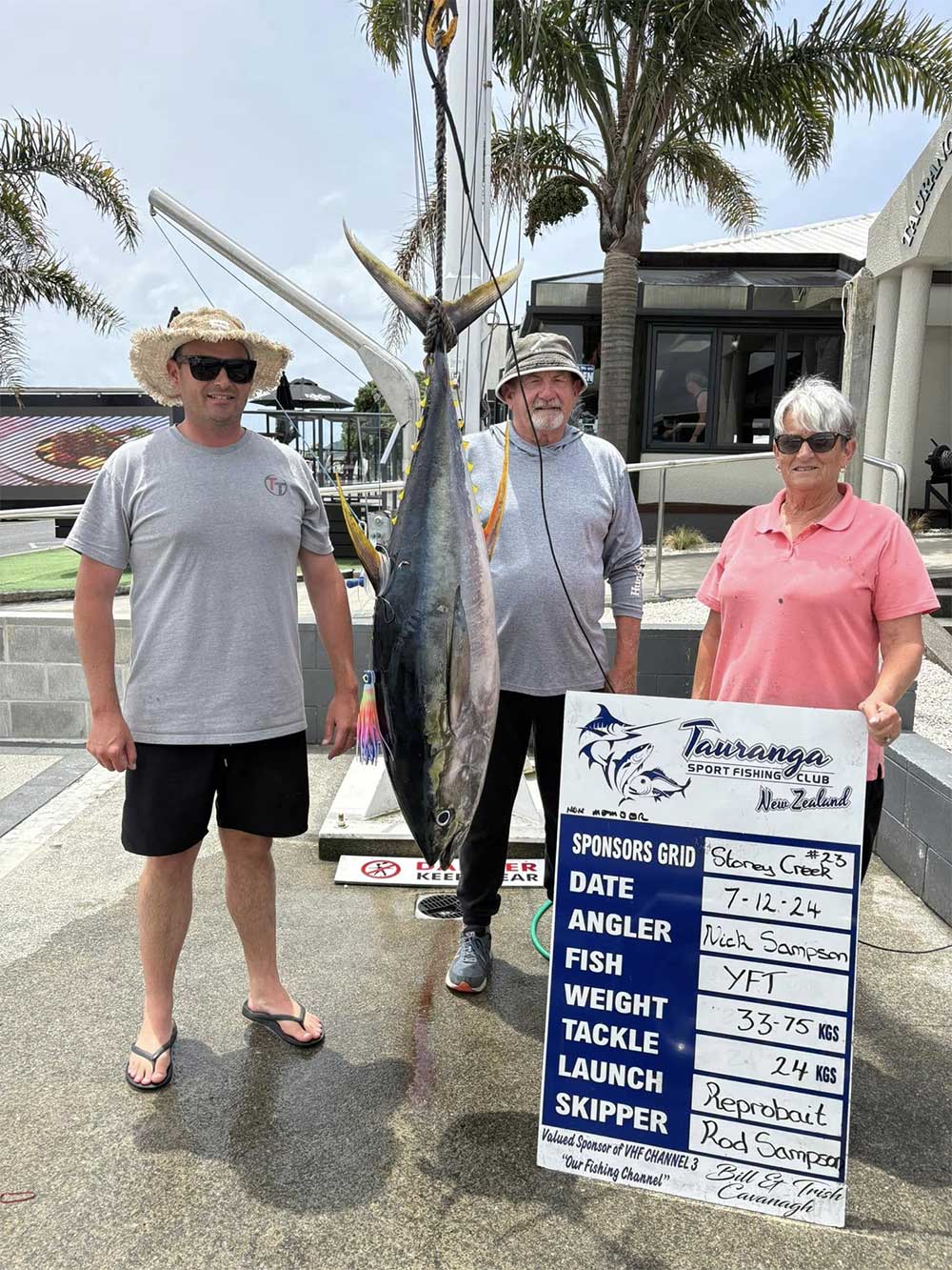 First Gamefish Landed on Family Boat After Alderman Islands Trip - East Coast Marine Electronics 