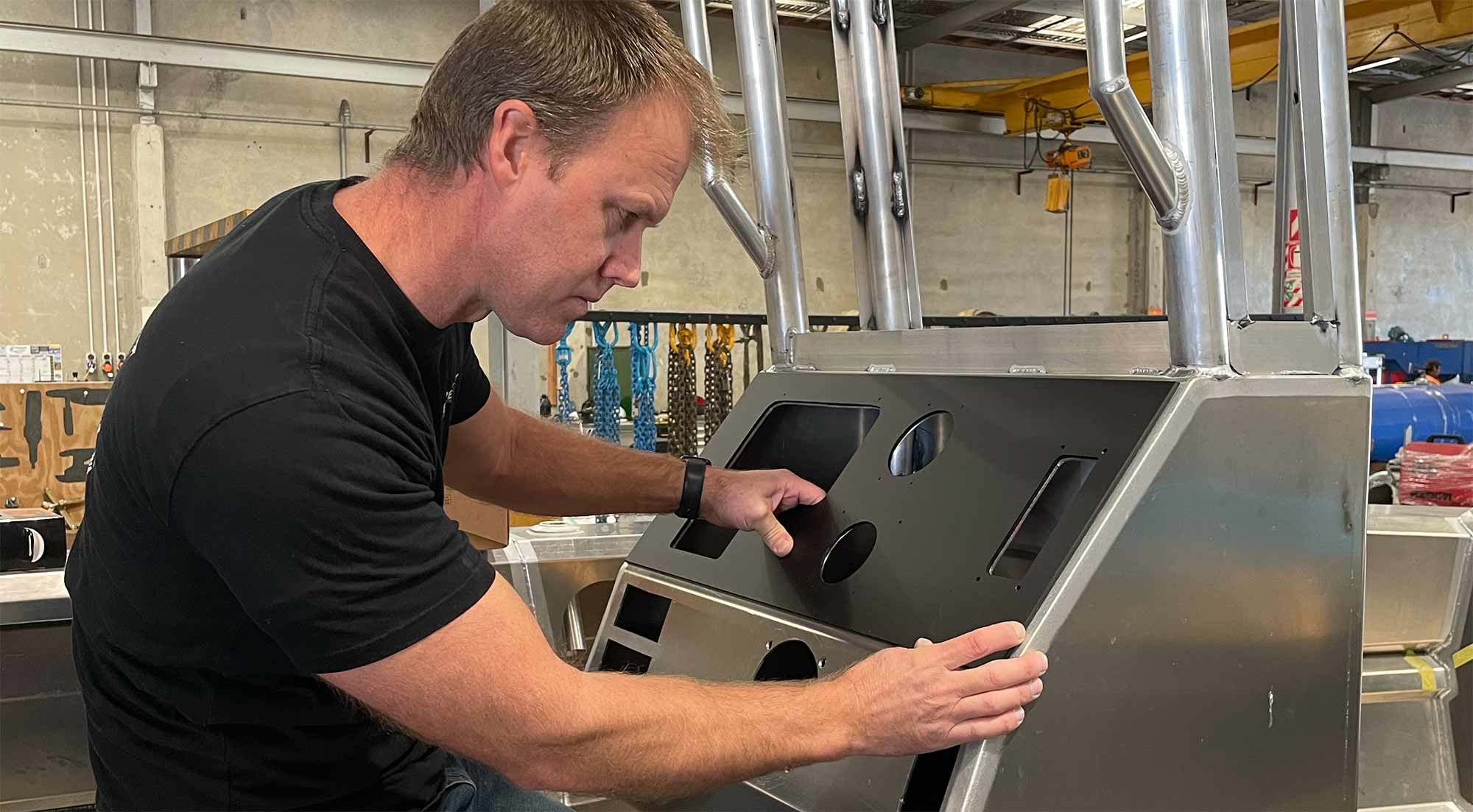 custom dash panel for boat